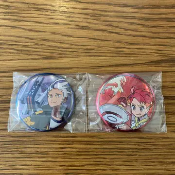 포켓몬 캔뱃지 컬렉션 제로의 비보 카키츠바타 아카마츠 세트