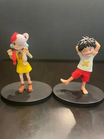 원피스 피규어 세트 루피와 우타