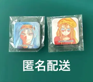 골드 컬러의 갓슈!! POP UP SHOP 캔뱃지 2개 세트