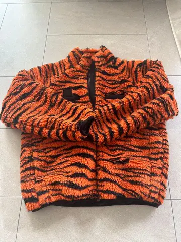 BEAMS 호랑이 무늬 오렌지 블랙 L 사이즈