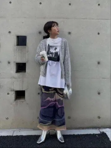 [ Ameri ] GLITTER SHORT KNIT 가디건