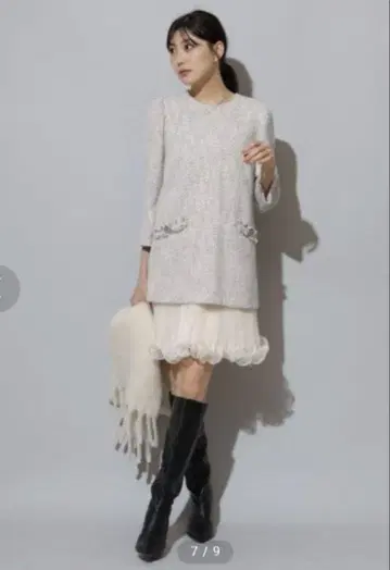 [ 새상품급! ] Mystrada 플리츠 메로우 미니 원피스 36