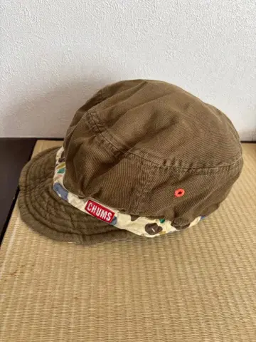 CHUMS 워크캡 올리브색 리버서블