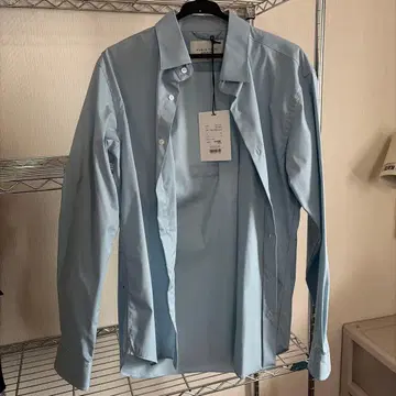 미사용 라이트 블루 긴팔 셔츠 public tokyo