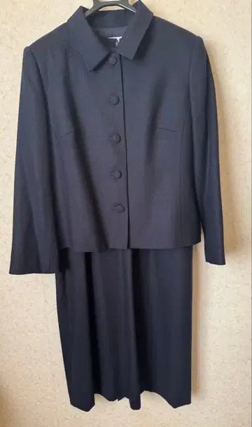 일본제 빅 사이즈 네이비 원피스 수트 세트