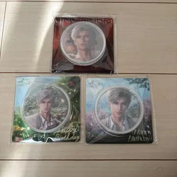 연애와 심공 신 캔 배지 3점 세트