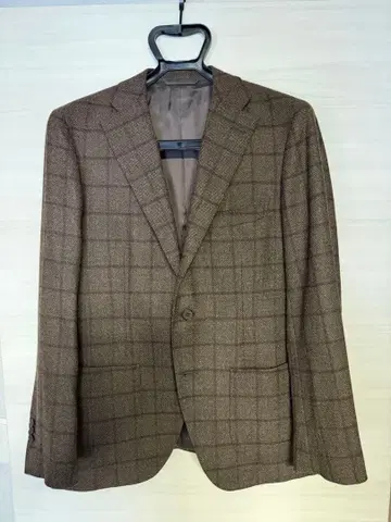 브레이저스뱅크 REDA 브라운 체크 테일러드 자켓