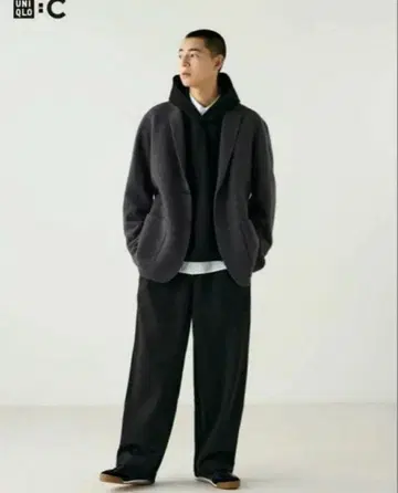 유니클로C 스웨트 팬츠 UNIQLO 와이드 팬츠 S