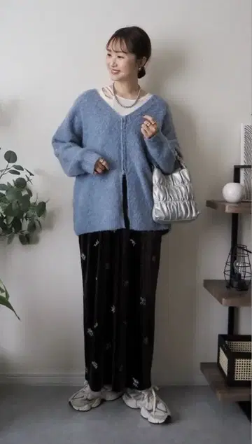 3way V넥 지퍼 가디건