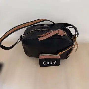 끌로에 블랙 가죽 숄더백