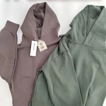 GLOBAL WORK 여성용 후드 부착 후드티 2색 세트