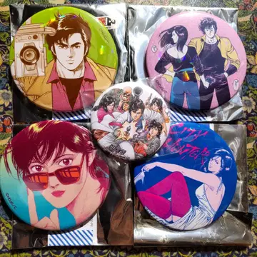 사에바 료 CITYHUNTER 캔뱃지 사에코 카오리 시티헌터 호조 츠카사