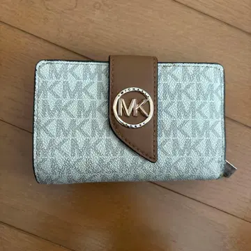 Michael Kors 접이식 지갑 화이트/브라운