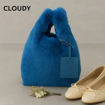 CLOUDY 에코 퍼 편의점 백 S 그린 스카이블루