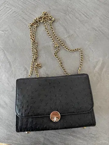 여성용 체인 골드 가방 백 블랙 숄더 핸드백