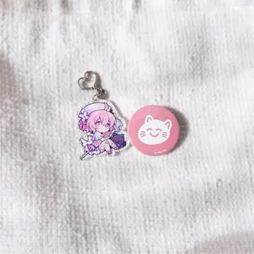 히라메님 아크릴 키링 캔뱃지 세트