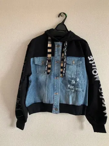 데시구알 X Disney 미키마우스 자켓 데님 x 맨투맨 소재