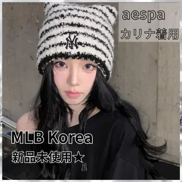 주말 특가 카리나 착용 TWS 피크 MLB 고양이 귀 먀옹 비니 NY