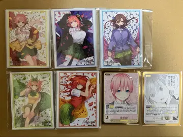 5등분의 신부 슬리브 5인 각 10장 + 이치카 카드 2장