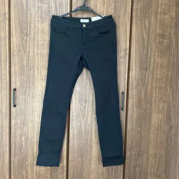 새상품 따뜻한 본딩 데님 PT 블랙