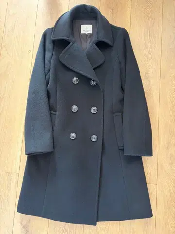 BEAUTY&YOUTH 더블 브레스트 피 코트 M 블랙