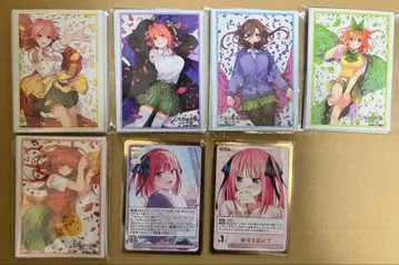 5등분의 신부 슬리브 5인 각 10장 + 니노 카드 2장