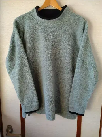 90's USA제 L.L.Bean 모크넥 파일 플리스 풀오버