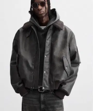 [ 새상품급 착용 수회 ] ZARA 가죽 자켓