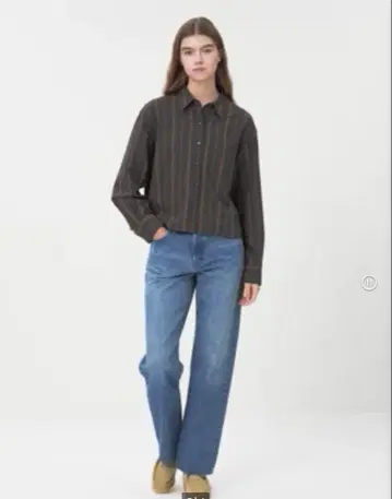 [ UNIQLO x jw ] 스트레이트 청바지 28 블루