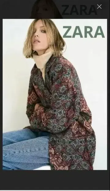 ZARA 자카드 코트 LIMITED EDITION