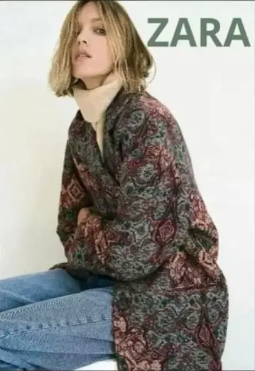 ZARA 자카드 코트 LIMITED EDITION