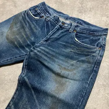 [ Milok ] 미 얼룩 가공 빈티지 가공 데님 팬츠 M 사이즈