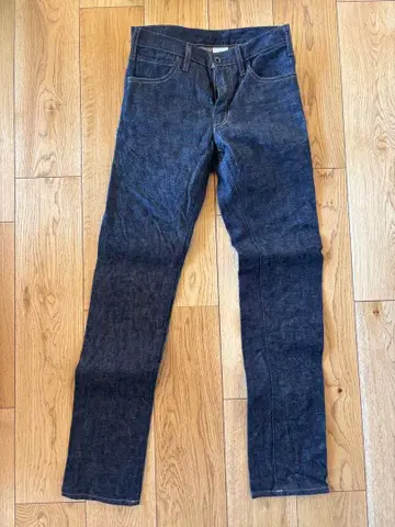 SOULIVE 인디고 드레스 타이트핏 스트레이트 데님