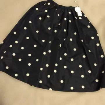 소노 도트 스커트 도트 탄력 고급 네이비 다크 네이비