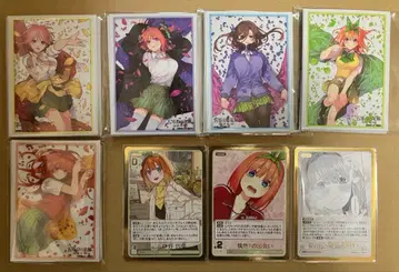 5등분의 신부 슬리브 5인 각 10매 + 네잎 카드 2매