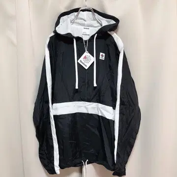 택 포함 새상품 리복 클래식 하프 지퍼 나일론 자켓 블랙 L