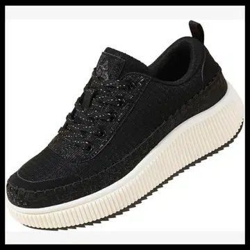 스니커즈 통굽 운동화 플랫폼 메이즈 가죽 스포츠 로우컷