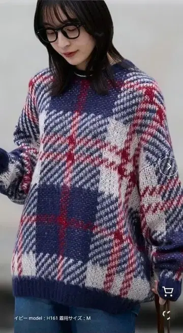 THE CRAFT CREW PRODUCTS 체크 무늬 자카드 스웨터