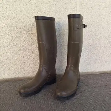 AIGLE 올리브 그린 롱 부츠