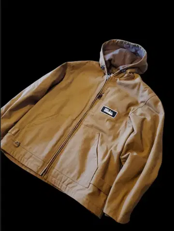 FIRST DOWN 후드 부착 브라운 자켓