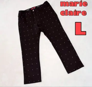 [ marie claire ] 마리끌레르 골프 팬츠 L 올 패턴 스트레치