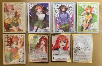 5등분의 신부 슬리브 5인 각 10장 + 사츠키 카드 3장