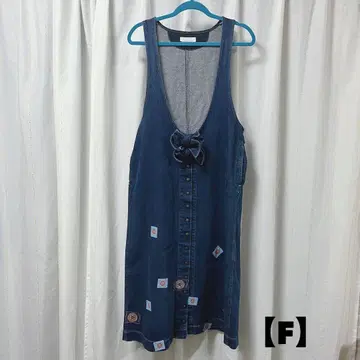 PINK HOUSE 데님 오버롤 스커트 레트로 F