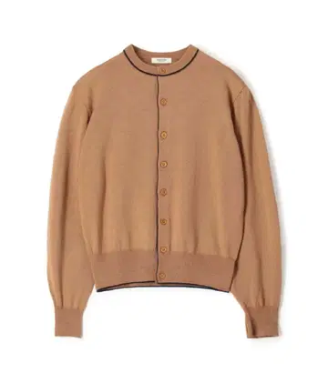 투모로우랜드 맥피 플레인 울 크루넥 가디건