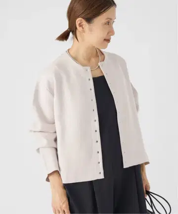 이에나 더블 페이스 스냅 가디건 2024