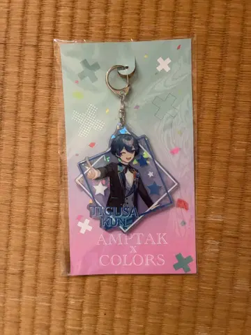 앰프턱 컬러즈 치구사 군 홀로그램 아크릴 키링