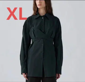 GU rokh 뷔스티에 콤비네이션 셔츠 XL