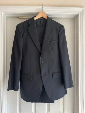 남성용 블랙 포멀 수트 (자켓, 팬츠, 넥타이 포함) 예복