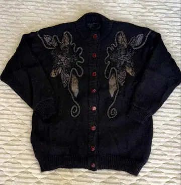 모헤어 혼방 빈티지 가디건