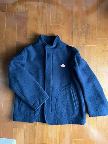 단톤 울 라이트 파일 스탠드 칼라 자켓 사이즈 40 네이비